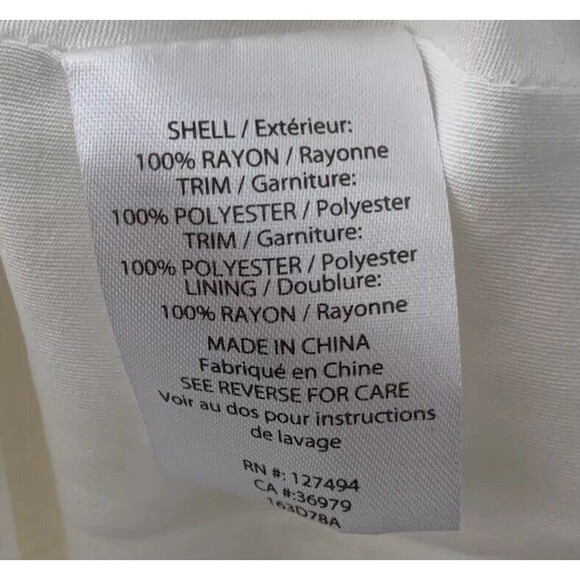 NWT Heartloom Ivory Chiffon Dress Size Small Women’s Lined Drawstring Waist B2 - Picture 6 of 7